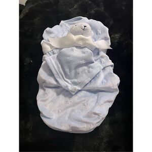 Starting out bear lovey , blue swaddle 0-3 months New